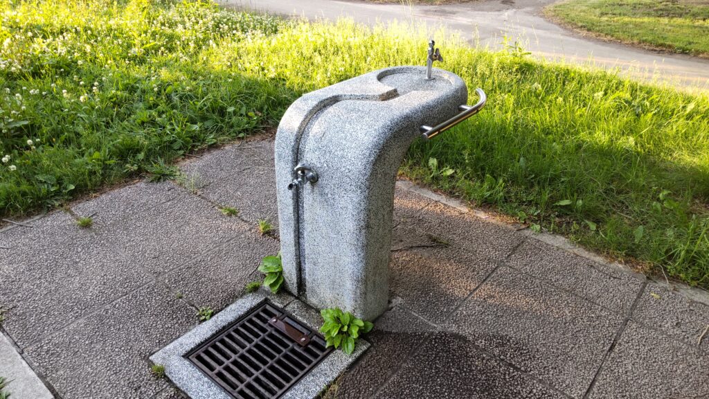 前田森林公園の水飲み場