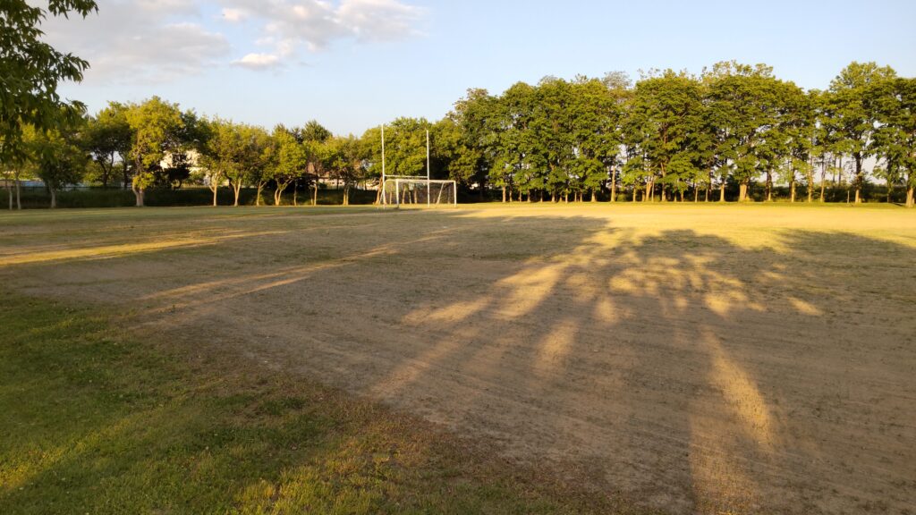 前田森林公園の球技場