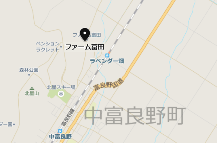 ファーム富田の地図