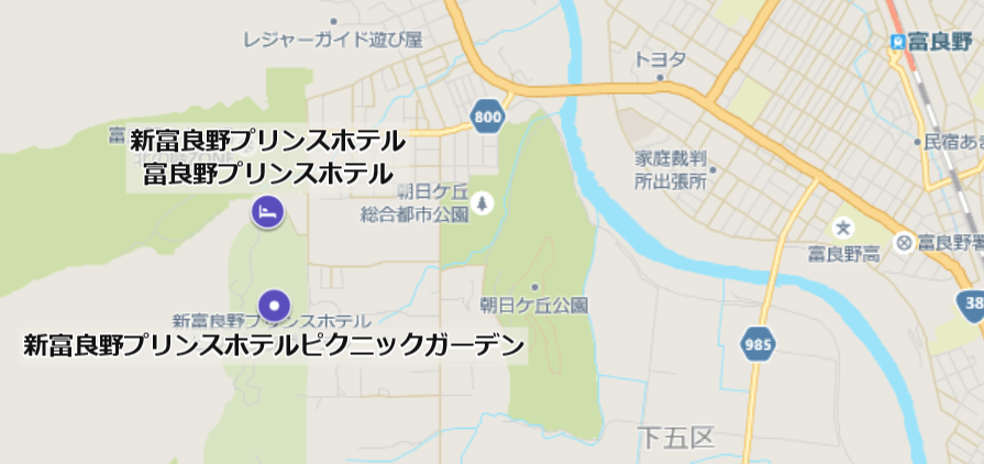 ニングルテラスの地図