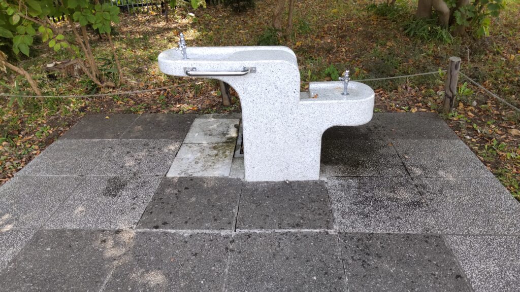 百合が原公園の水飲み場