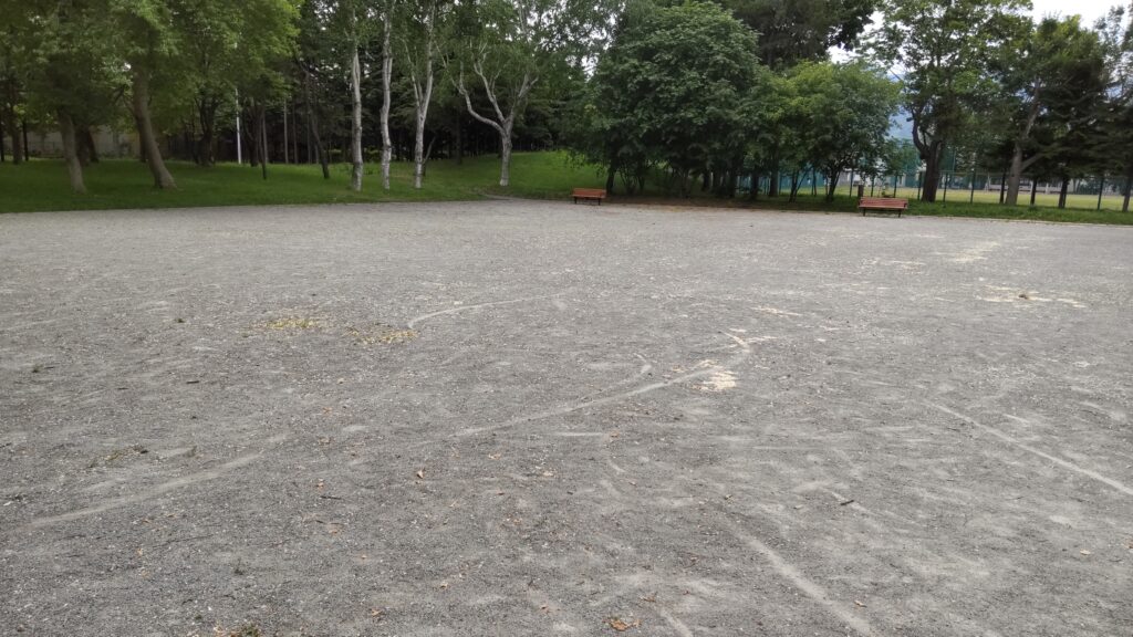 前田公園の砂の広場