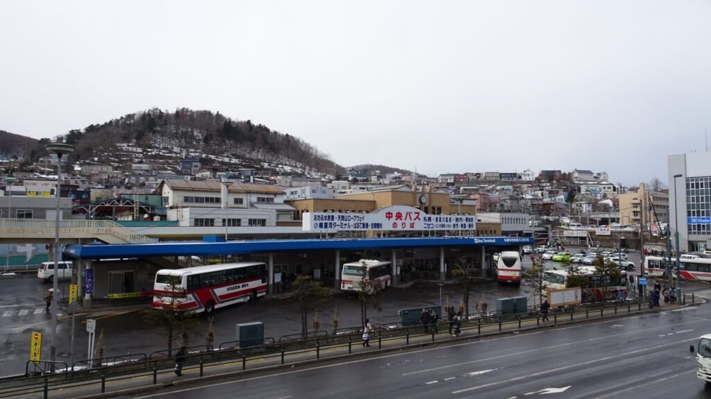 小樽駅前バスターミナルの中央バスのりば