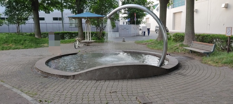若葉公園の水遊び場