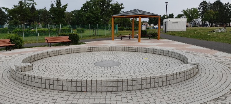 北郷公園の水遊び場