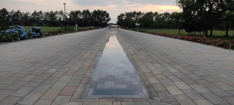 川下公園の水遊び場