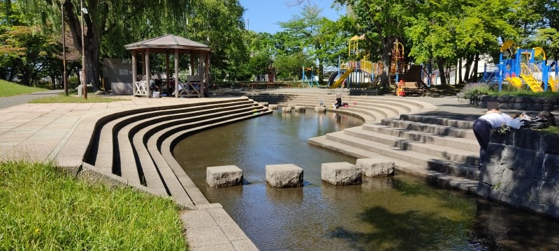 真駒内曙公園の水遊び場