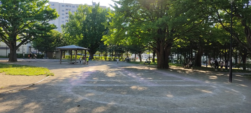 山鼻公園の砂の広場