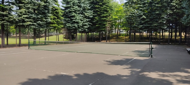 平岡南公園のテニスコート
