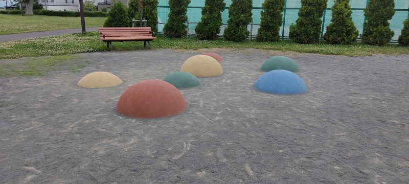 北郷公園のクッション遊具