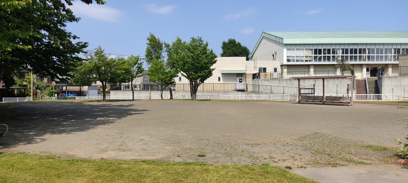 小野幌くりの木公園の砂の広場